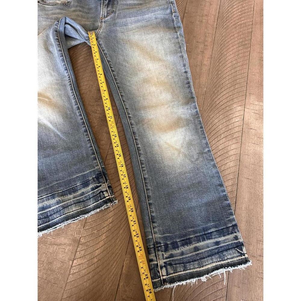 DRIFTWOOD Colette Classic Fit Cropped Denim Jeans Frayed Hem Women’s size 29 - Picture 10 of 14